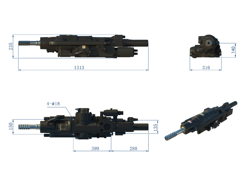 巖石鉆進分裂設(shè)備