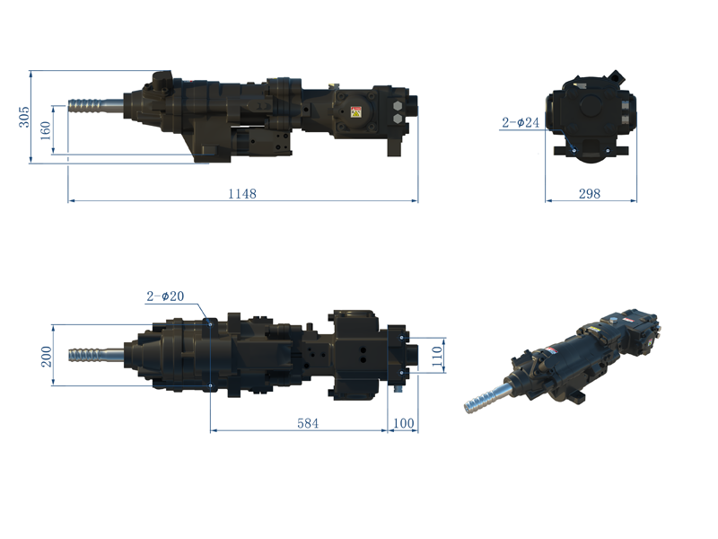 YHD210液壓鑿巖機(jī) YHD210液壓鑿巖機(jī)